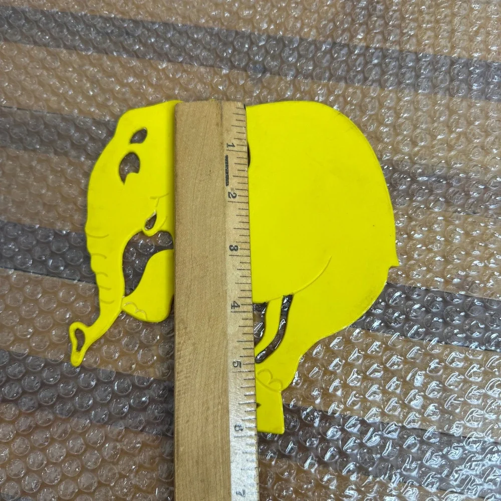 Vintage Yellow Elephant Cutout Decoration Decor Craft Supplies Stencil Pie‎